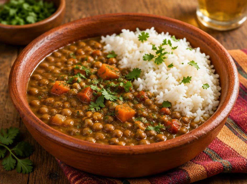 Almuerzos de legumbres y vegetariano